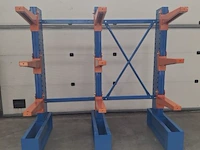 Draagarmstelling 3kolommen, 4 niveaus 600mm
