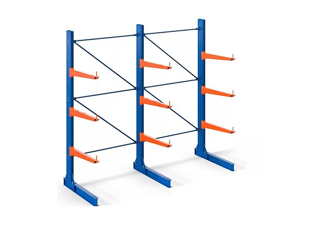 Draagarmstelling 630cm hoog - 3 staanders - afbeelding 1 van  7