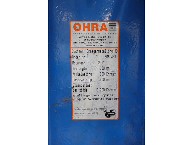 Draagarmstelling ohra met inhoud - afbeelding 6 van  14