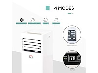Draagbare airconditioner 7.000 btu/u 780 w - ventilator, luchtontvochtiger - afbeelding 4 van  6