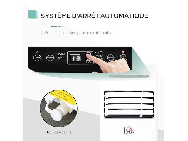 Draagbare airconditioner 7.000 btu/u 780 w - ventilator, luchtontvochtiger - afbeelding 6 van  6