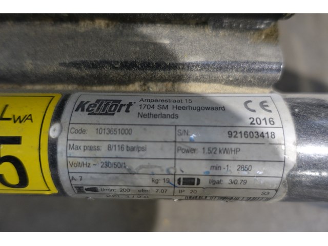 Draagbare compressor kelfort - afbeelding 3 van  3