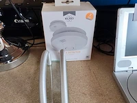 Draagbare dvd speler philips met draagtas, 2 rookmelders elro, draagbare radio/cd speler grundig, vintage bureellamp zwart verchroomd, zwarte all-in-one inkjetprinter canon pixma mg5750 - afbeelding 4 van  7