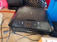 Draagbare dvd speler philips met draagtas, 2 rookmelders elro, draagbare radio/cd speler grundig, vintage bureellamp zwart verchroomd, zwarte all-in-one inkjetprinter canon pixma mg5750 - afbeelding 7 van  7