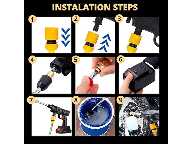 Draagbare hogedrukreiniger - afbeelding 3 van  7