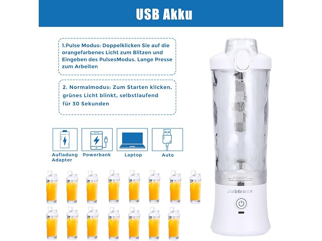 Draagbare mini blender - afbeelding 4 van  5