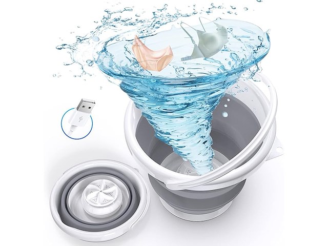 Draagbare mini-wasmachine - afbeelding 1 van  5