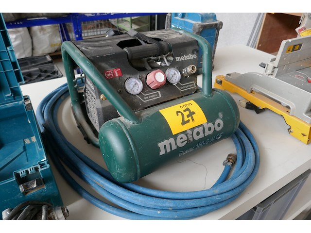 Draagbare olievrij compressor metabo - afbeelding 1 van  4
