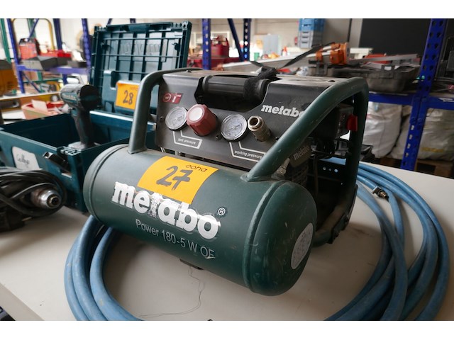 Draagbare olievrij compressor metabo - afbeelding 2 van  4