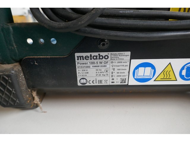 Draagbare olievrij compressor metabo - afbeelding 4 van  4