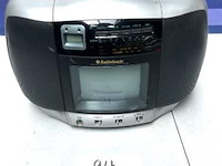 Draagbare radio/cd-speler audiosonic, zonder kabels, werking niet gekend - afbeelding 1 van  2