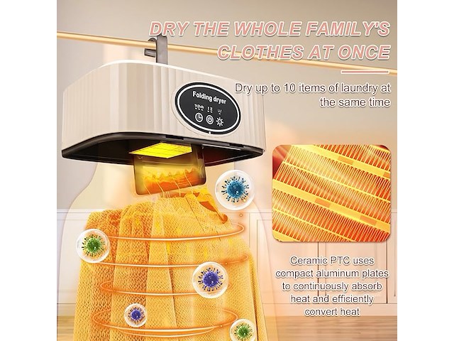 Draagbare wasdroger - afbeelding 4 van  4