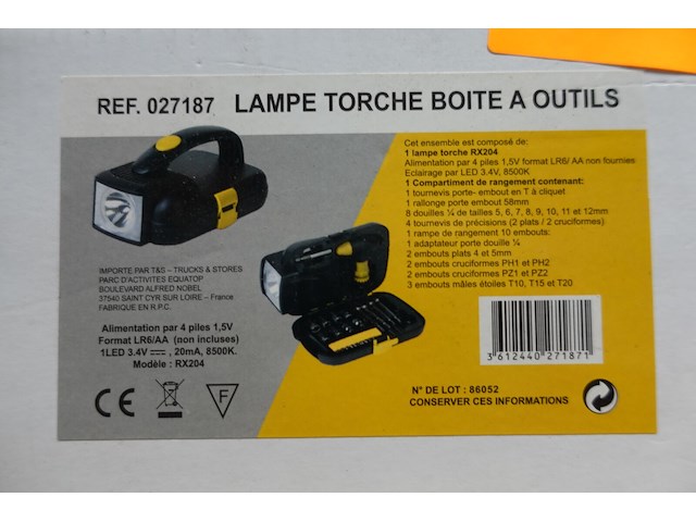 Draaglamp met gereedschap - afbeelding 1 van  1