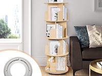 Draaibaar boekenrek 4 etages - afbeelding 3 van  4