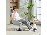 Draaibare gestoffeerde fauteuil met voetsteun - afbeelding 5 van  8