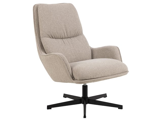 Draaibare loungestoel bosley - beige - afbeelding 2 van  7