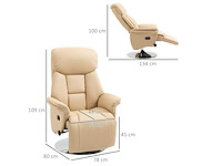 Draaibare relaxstoel, verstelbare voetsteun, armleuning - afbeelding 4 van  7