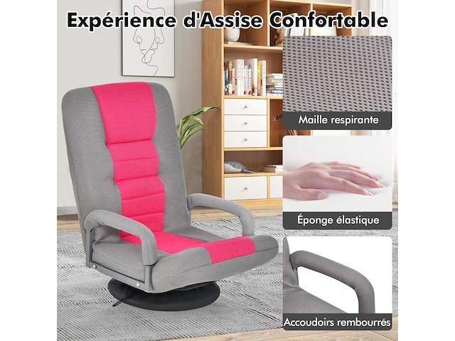 Draaistoel - grijstinten - afbeelding 5 van  8