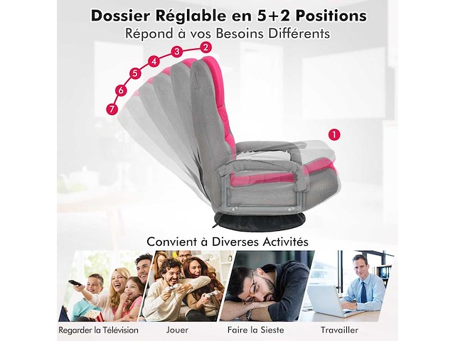 Draaistoel - grijstinten - afbeelding 7 van  8