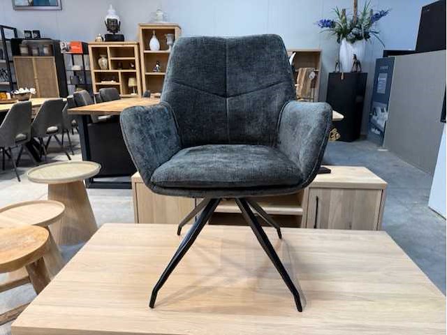 Draaistoel (4x) antraciet - afbeelding 1 van  3