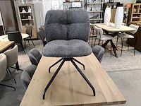 Draaistoel antraciet (6x)