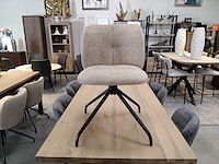 Draaistoel beige (4x) - afbeelding 1 van  4