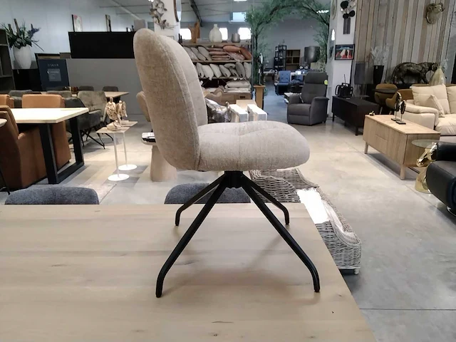 Draaistoel beige (8x) - afbeelding 2 van  3