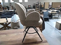 Draaistoel beige/brown (6x) - afbeelding 2 van  3