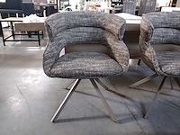 Draaistoel bruin (4x) - afbeelding 1 van  3