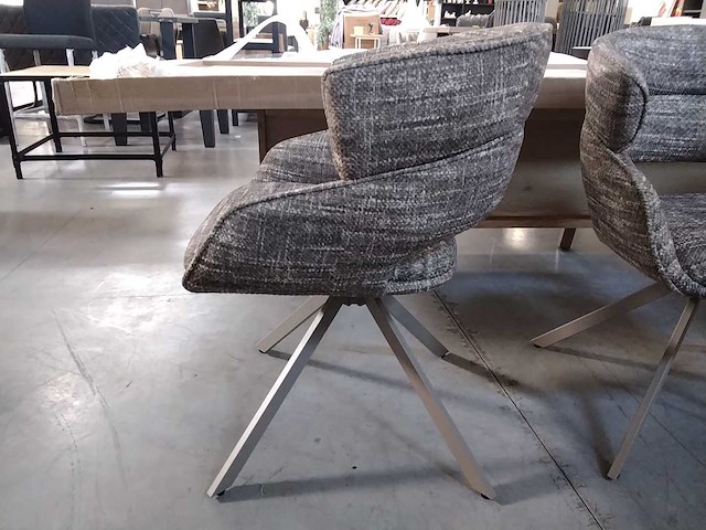 Draaistoel bruin (4x) - afbeelding 2 van  3