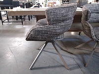 Draaistoel bruin (4x) - afbeelding 2 van  3