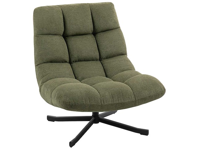 Draaistoel met brede zit, waterafswerende chenille-look - afbeelding 3 van  8