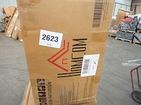 Draaistoel met brede zit, waterafswerende chenille-look - afbeelding 8 van  8