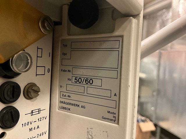 Dräger evita beademingstoestel - afbeelding 7 van  8