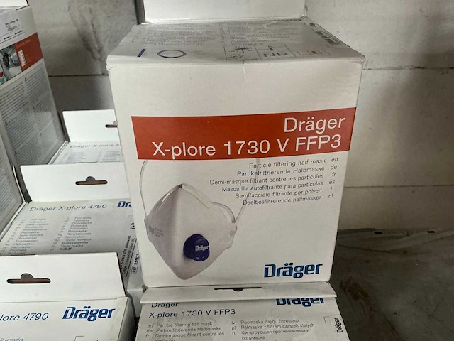 Dräger x-plore 4790 / 1730 v ffp3 mondmasker - afbeelding 3 van  3