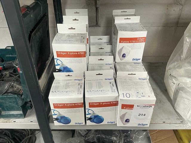 Dräger x-plore 4790 / 1730 v ffp3 mondmasker - afbeelding 1 van  3