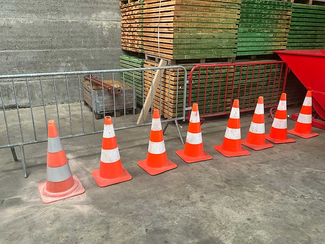 Dranghekkens en gevaren/verkeerskegels - afbeelding 1 van  5