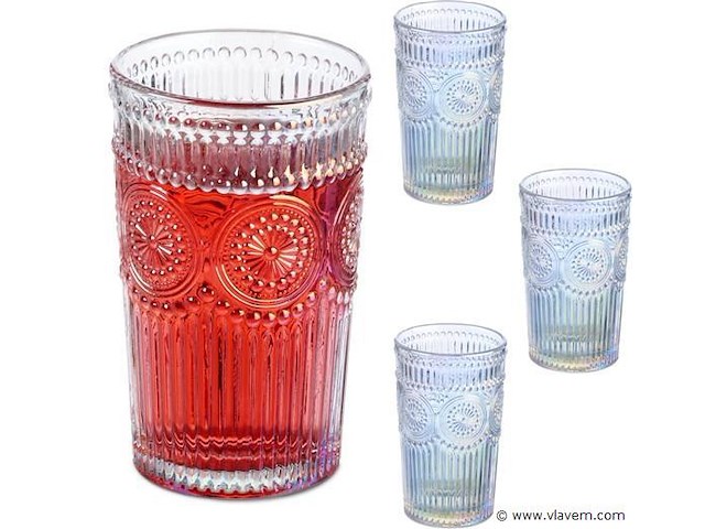 Drankglazen vintage - afbeelding 1 van  4