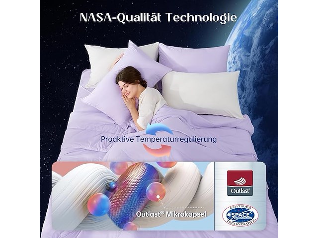 Dream valley® outlast® nasa-klasse koeldeken, 228 x 228 cm - afbeelding 2 van  3