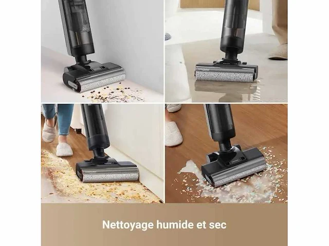 Dreame h12 pro ultra - natte & droge stofzuiger - automatische dubbelrotatie reinigen - 16 kpa zuiging - 2-rand borstel - afbeelding 2 van  5