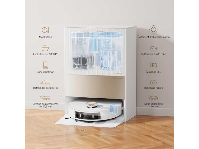 Dreame l20 ultra robot stofzuiger & dweil met mopextensie-technologie - afbeelding 7 van  10