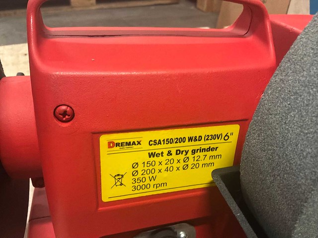 Dremax csa 150/200 werkbankslijpmachine - afbeelding 3 van  3