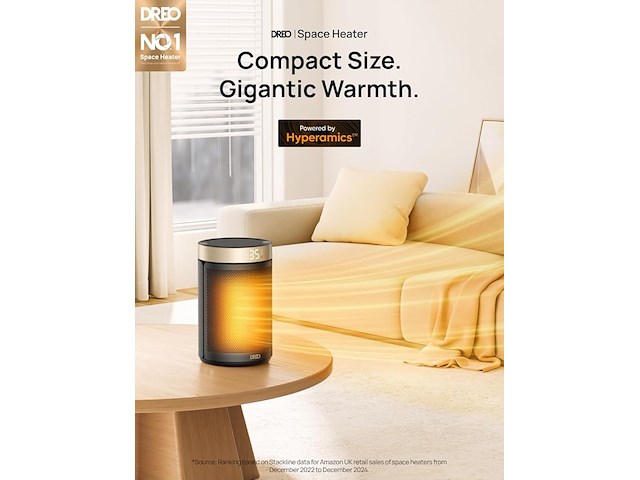 Dreo elektrische kachel - afbeelding 2 van  6