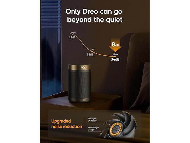 Dreo elektrische kachel - afbeelding 3 van  6