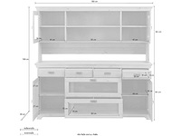 Dressoir - massief hout - afbeelding 6 van  15