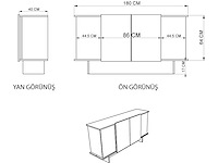 Dressoir 180 cm - afbeelding 6 van  8