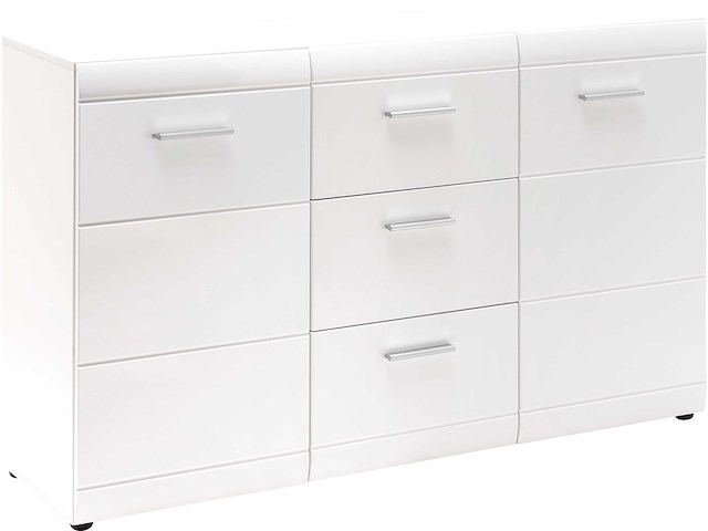 Dressoir allan 144cm met 2 deuren & 3 lades - wit - afbeelding 3 van  7