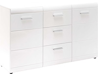 Dressoir allan 144cm met 2 deuren & 3 lades - wit - afbeelding 3 van  7