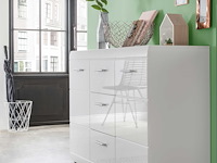 Dressoir allan 144cm met 2 deuren & 3 lades - wit - afbeelding 5 van  7