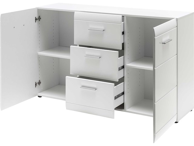 Dressoir allan 144cm met 2 deuren & 3 lades - wit - afbeelding 6 van  7